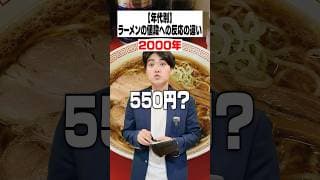【年代別】ラーメンの値段への反応の違い