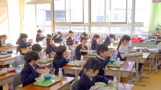 【尊き】日本の手作り学校給食 feat. 小学一年生の今！職人技 日本 大阪 和泉市 Japan's handmade school lunch and today's students