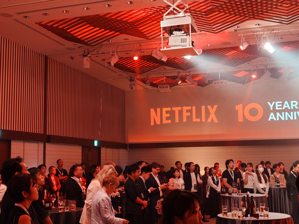 Netflix Creators Masters Camp 大阪開催のレセプション会場の様子。NETFLIX 10 YEAR ANNIVERSARY 併催。多数の業界関係者が一堂に会する。グランフロント大阪・インターコンチネンタルホテル大阪。